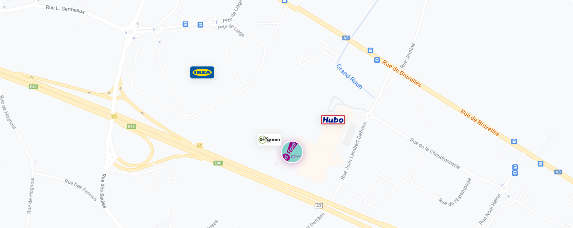 d-fool situé sur une carte